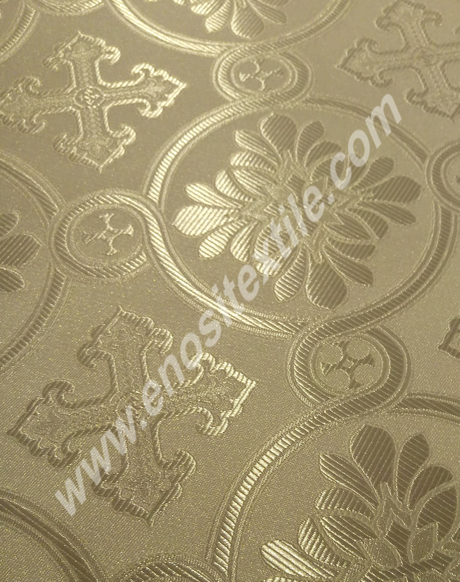 KL-014 White-Silver Brocade Fabrics